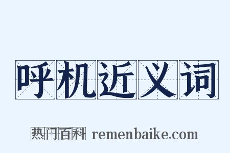 呼机近义词是什么意思的图片